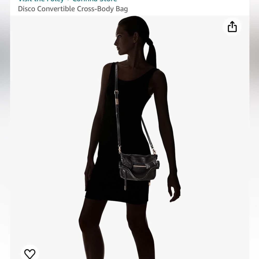 Foley + Corrina Disco City black leather crossbody bag
